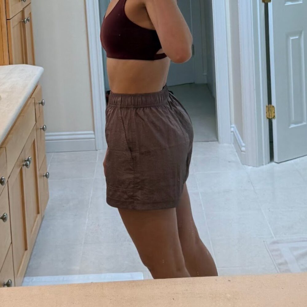 Athleta Lunar Utility Short Brown/gold Size small - Picture 2 of 3